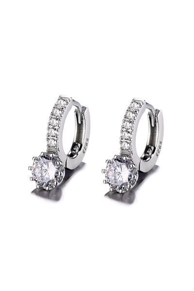 delis Cercei Argint 925, Jw795, Model Elegant, Placati Cu Rodiu