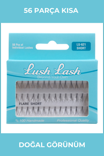 Lush Lash Tekli Takma Kirpik Kısa Lu-621 8699067176210