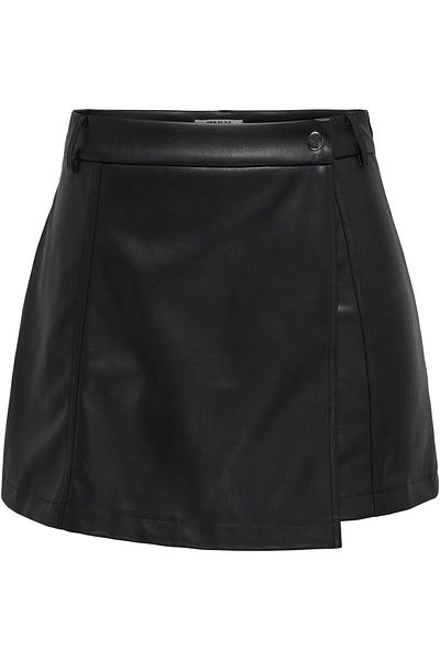 ONLY Γυναικεία δερμάτινη φούστα Look 100% Polyester Shorts - 15338450
