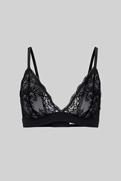 BOSS Dantelli Kadın Üçgen Sütyen Siyah