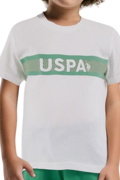 U.S. Polo Assn. U.S. Polo Children's White Crew Neck Short Sleeve Shorts Set of Two Vr.Us.D20.Ç01.Y.11