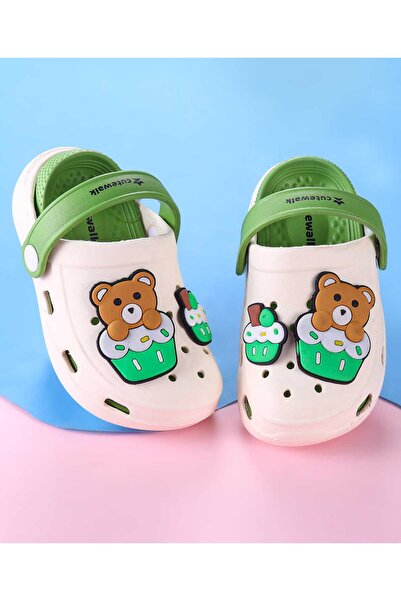 Cute Walk by Babyhug حذاء مشي لطيف من بيبي هاج مع دلايات على شكل دب وكعكة - أ...