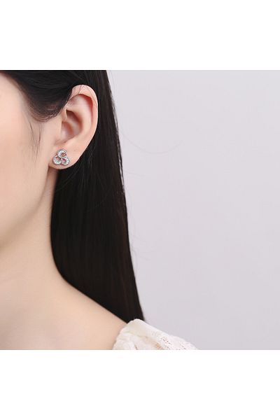 delis Cercei Argint 925, Jw761, Model Elegant, Placati Cu Rodiu