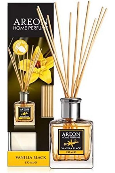 Areon Home Perfume Reed Diffuser 150 ml 10 Rattan Reeds - Vanilla Black
