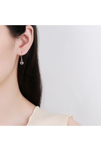 delis Cercei Argint 925, Jw1270, Model Biluta, Placati Cu Rodiu