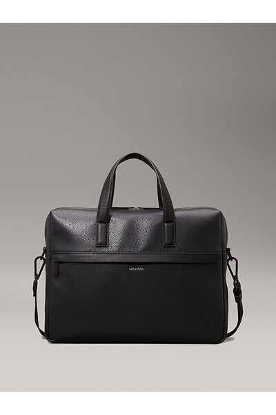 Calvin Klein حقيبة كمبيوتر محمول سوداء للرجال من Ck Must