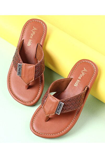 Pine kids Party Wear Sandals - Brown