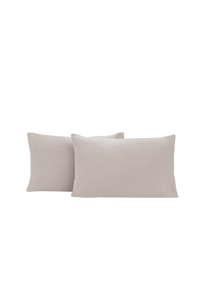 Yataş Beige Softy 2-Piece Pillow Case