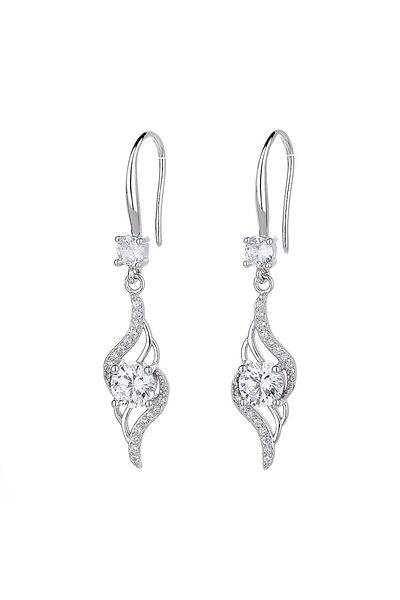 delis Cercei Argint 925, Jw839, Model Elegant, Placati Cu Rodiu
