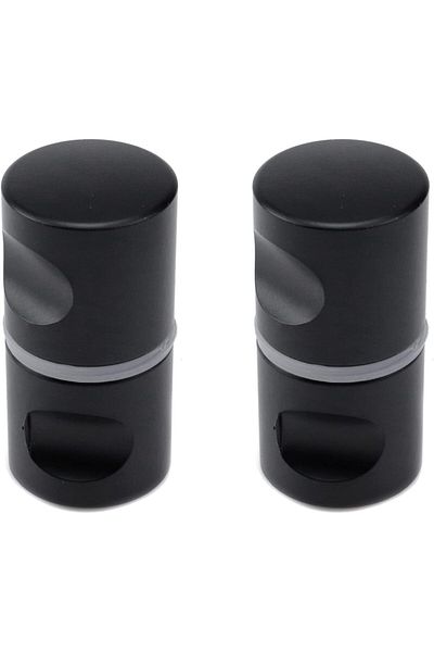 Generic Wealrit 2 pcs Black Bathroom Pull Knob, Diameter 1.1 Inch Shower Glass Door Knob, Back to Back Showe