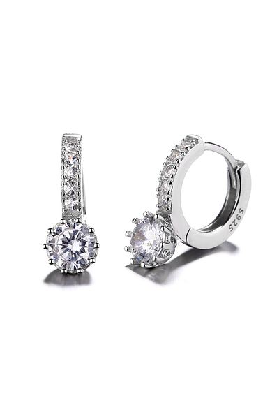 delis Cercei Argint 925, Jw795, Model Elegant, Placati Cu Rodiu