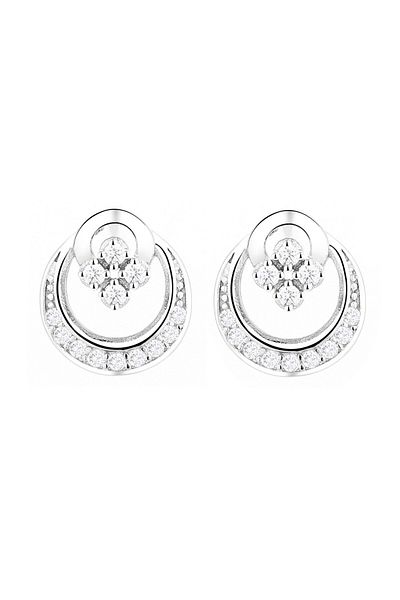 delis Cercei Argint 925, Jw772, Model Elegant, Placati Cu Rodiu