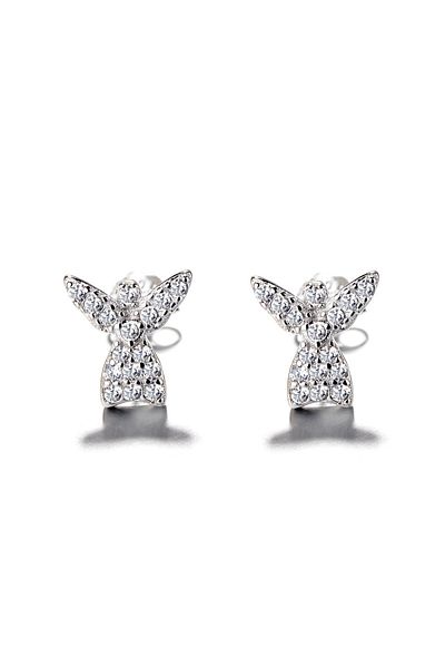 delis 925 Silver Earrings, Jw693, Angel Model, Rhodium Plated