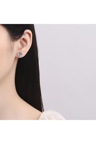 delis Cercei Argint 925, Jw768, Model Infinit, Placati Cu Rodiu