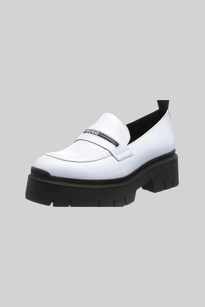 HUGO Kris Moccasin Women's Loafer White