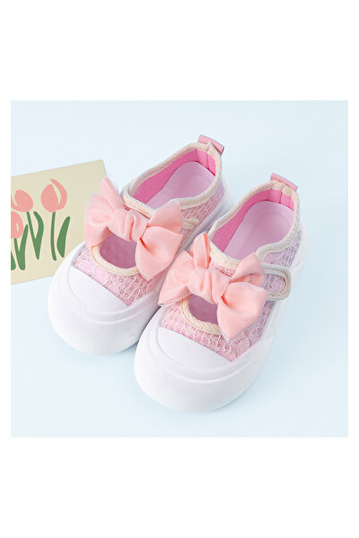 SAPS حذاء كاجوال SAPS بتفاصيل فيونكة وإغلاق فيلكرو - وردي