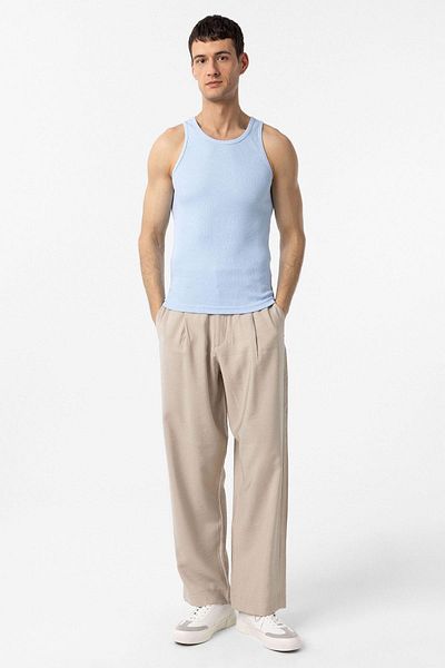 Antioch Baby Blue Slim Fit Men's Undershirt