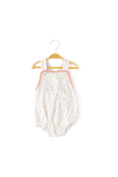 Babydola Kız Bebek Fiyonklu Salopet Tulum-13676