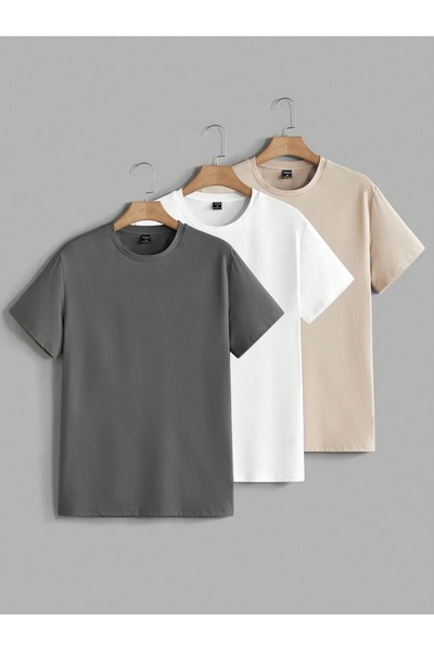 darkopia Tricou unisex Basic Oversize Pachet de 3