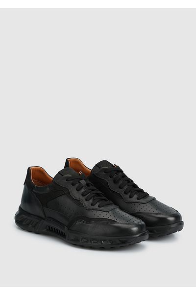 Dr.Flexer Black Leather Men's Shoes
