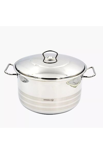 KORKMAZ Mega 18/10 Steel Pot 36 cm