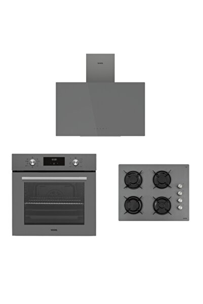 Vestel Eğik Gri Hamur Şefi Seti 2(AF-7684 YG AO-65104 G AD 63340 G)