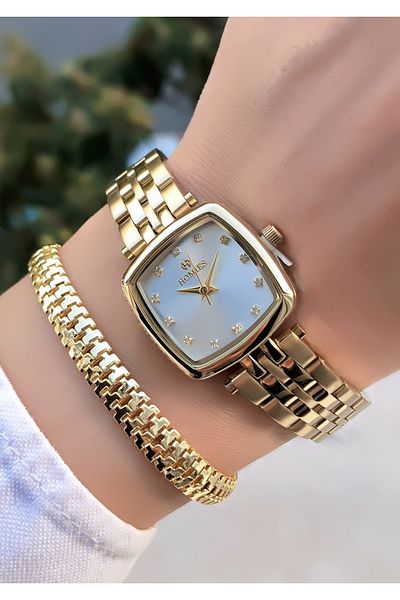 Homies Original Invoice Waterproof Women's Wrist Watch with Bracelet Gift