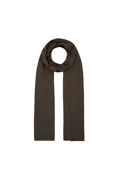 ipekevi Σάλι με μονόγραμμα Paisley Four Seasons Bitter Brown