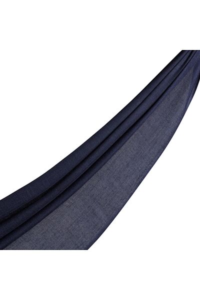 ipekevi Μπλε Navy Cashmere Wool Silk Prime Σάλι
