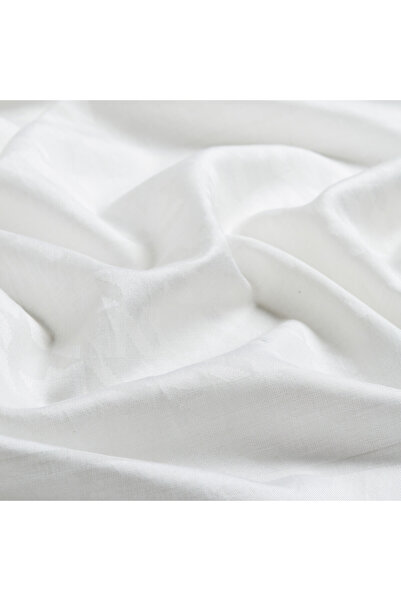 ipekevi Білий шовковий шарф з візерунком «біла лапка»