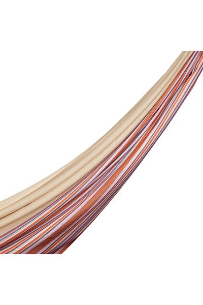 ipekevi Βαμβακερό μεταξωτό μαντήλι Mink Rainbow ριγέ