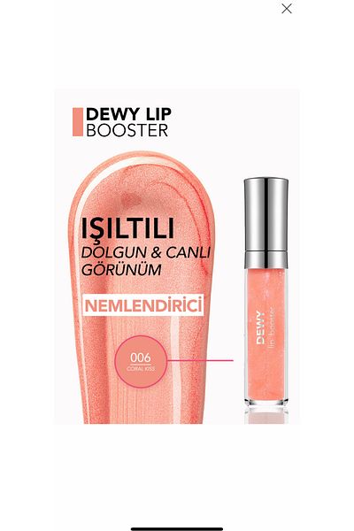 Flormar Dewy Lip Booster Lgs-06 Coral Kiss