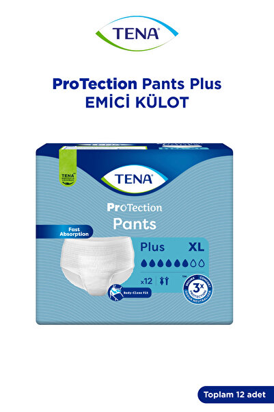 TENA 6 Damla Protection Pants Plus Emici Külot Xl Hasta Bezi 12 Adet