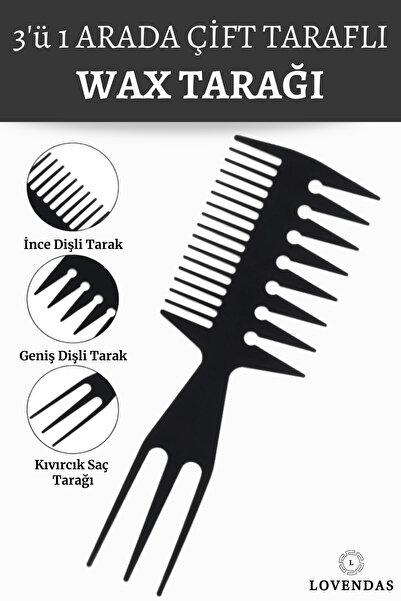 Lovendas 3u1 stilizator kose - antistatički češalj od karbonskog voska