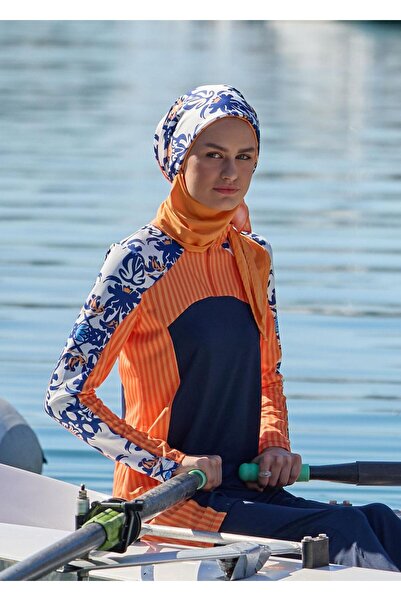 Mayovera Μπλουζάκι μαγιό Hijab - Fit Navy Blue