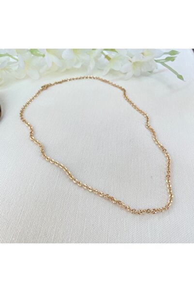 Kyver Işıltılı Işlemeli Kolye Kararmaz Xuping Vip Seri Ürün Rose 45 Cm