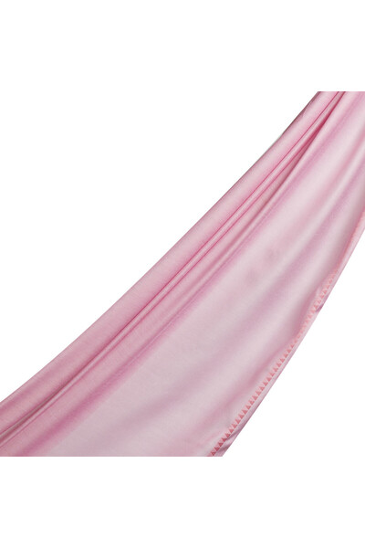 ipekevi Toz Pembe Piramit Pamuk İpek Şal