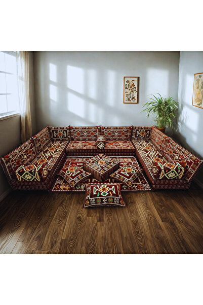 daireden U Tipi Şark Köşesi Takımı | Yükseklik 20cm | Süngerli | Yıkanabilir ...