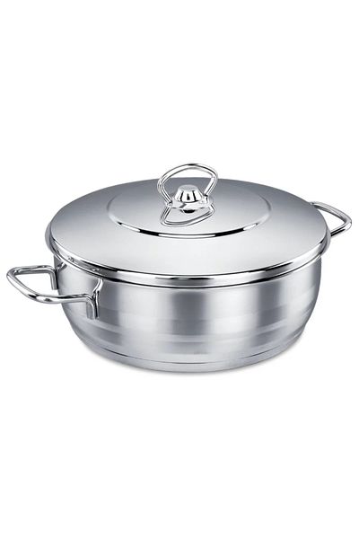KORKMAZ Mega Low 36 cm Low Steel Pot