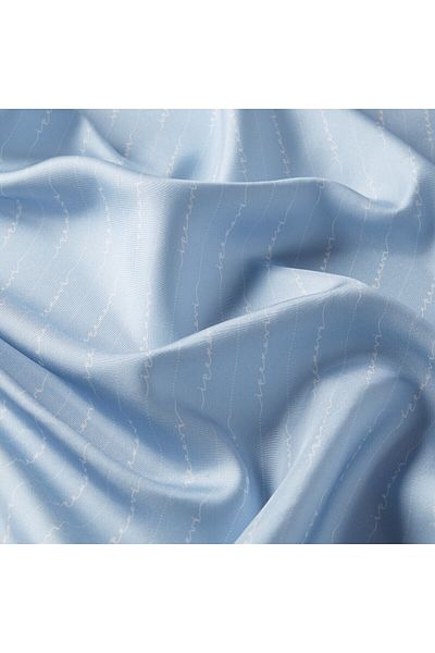 ipekevi Μεταξωτό μαντήλι με ρίγες Signature Baby Blue Tivil