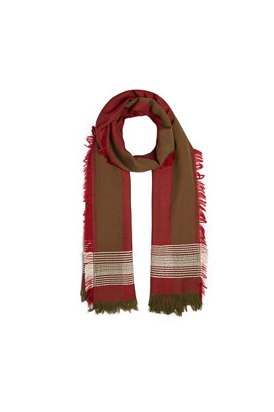ipekevi Tile Wilted Wool Silk Scarf Shawl