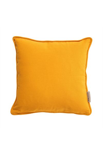 Mudo Home Mustard Nimes Throw Pillow with Piping - 43x43
