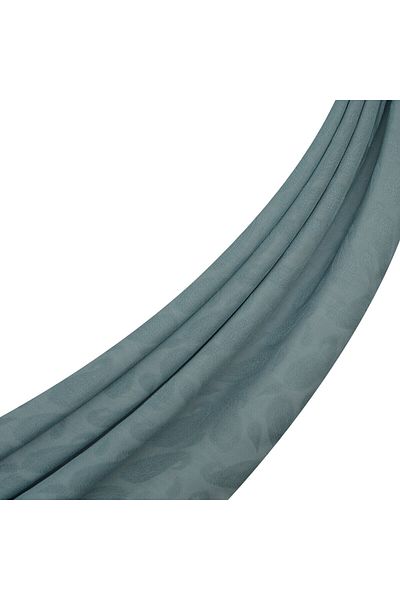 ipekevi Șal cu monogramă Paisley Four Seasons Baby Blue
