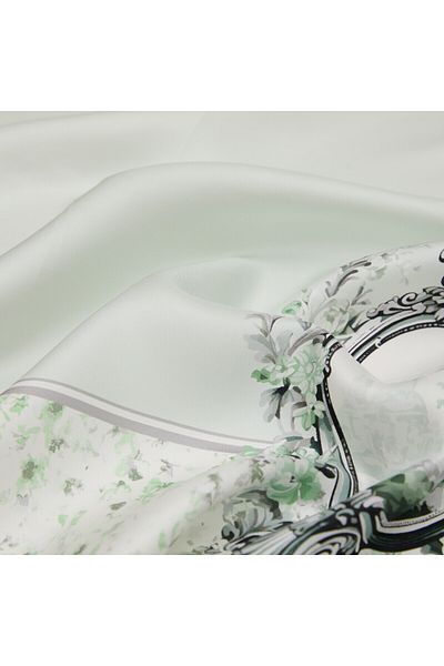 ipekevi Water Green Kensington Palace Tivil Μεταξωτό Φουλάρι