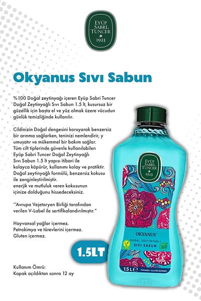 Eyüp Sabri Tuncer Ocean 1.5L Liquid Soap and Rosie X2