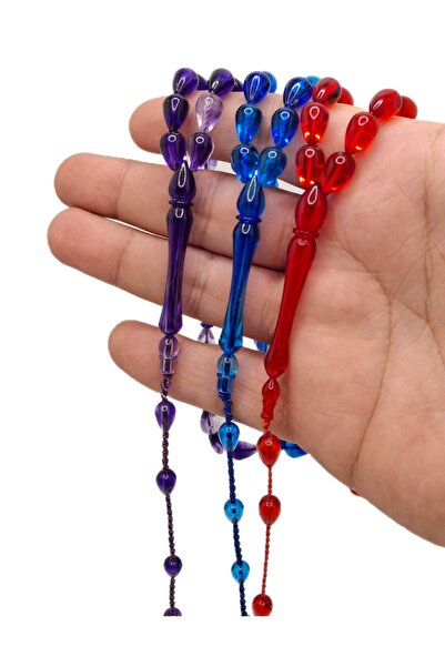 Han Ticarethane Set de mărgele de rugăciune din chihlimbar pulbere model Tear...