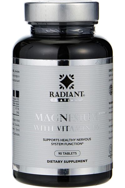 RADIANT PLATINUM Magnesium With Vitamin B6 | Supports Healthy Nervous System Function | Supports Cel