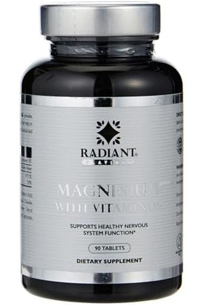 RADIANT PLATINUM Magnesium With Vitamin B6 | Supports Healthy Nervous System Function | Supports Cel