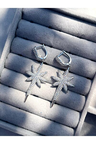 Zerys Jewelry North Star Steel Silver Vip Earrings