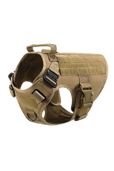 Choice L(30-40KG) Brown Harness Tactical Military Vest Pet German Shepherd Golden Retriever Tactical Train